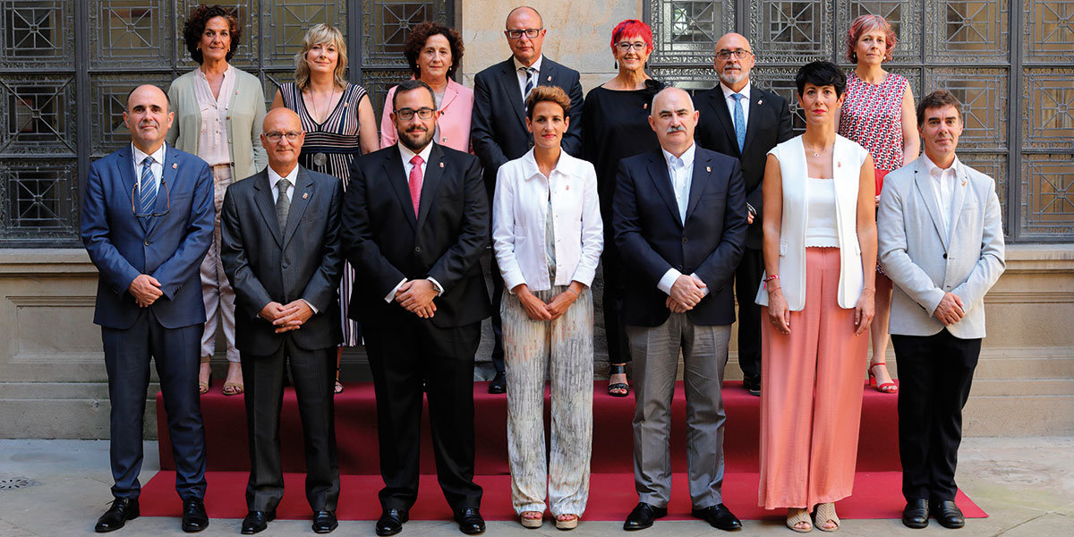 Equipo del gobierno de Navarra con María Chivite como presidenta