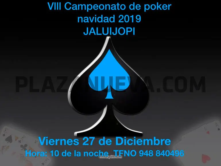 VIII Campeonato de póker Navidad 2019 en Fustiñana