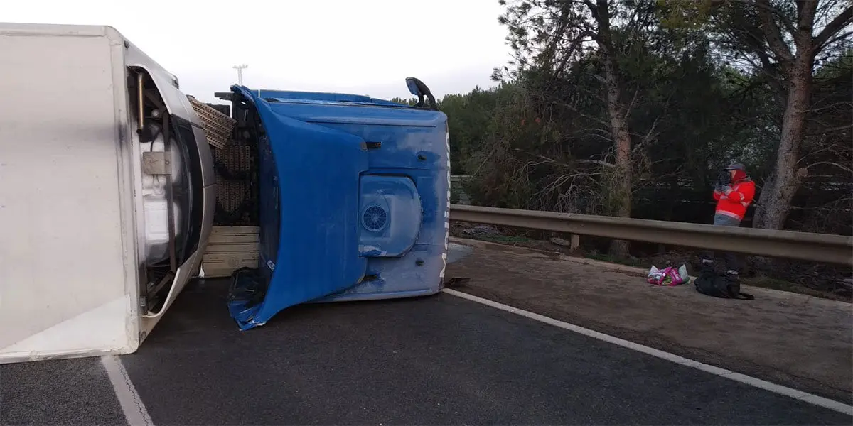 As&iacute; ha quedado el cami&oacute;n