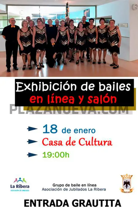 Exhibici&oacute;n en Villafranca de bailes en l&iacute;nea y sal&oacute;n