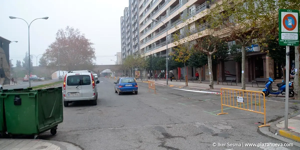 Comienzan las obras en el Paseo Pamplona