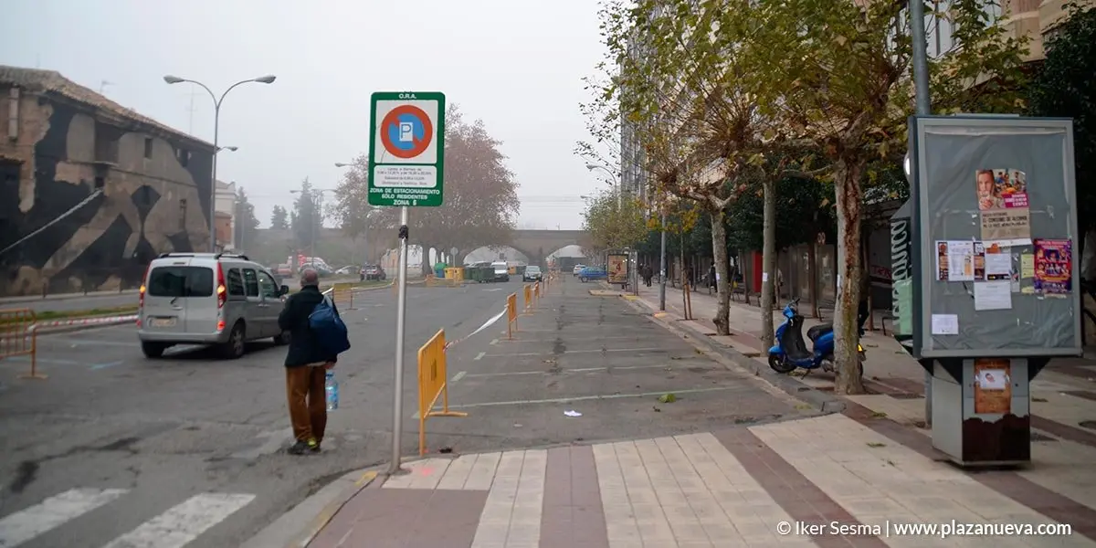 Comienzan las obras en el Paseo Pamplona