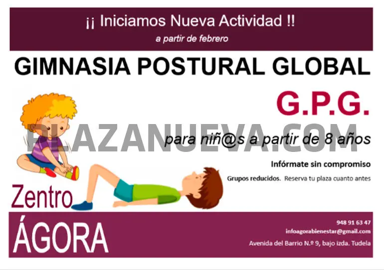 Gimnasia Postural Global para ni&ntilde;os en Zentro &Aacute;gora Tudela
