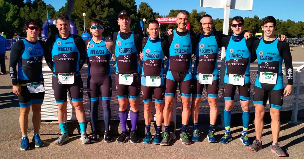 Deportistas del Arenas que participaron en el Duatl&oacute;n