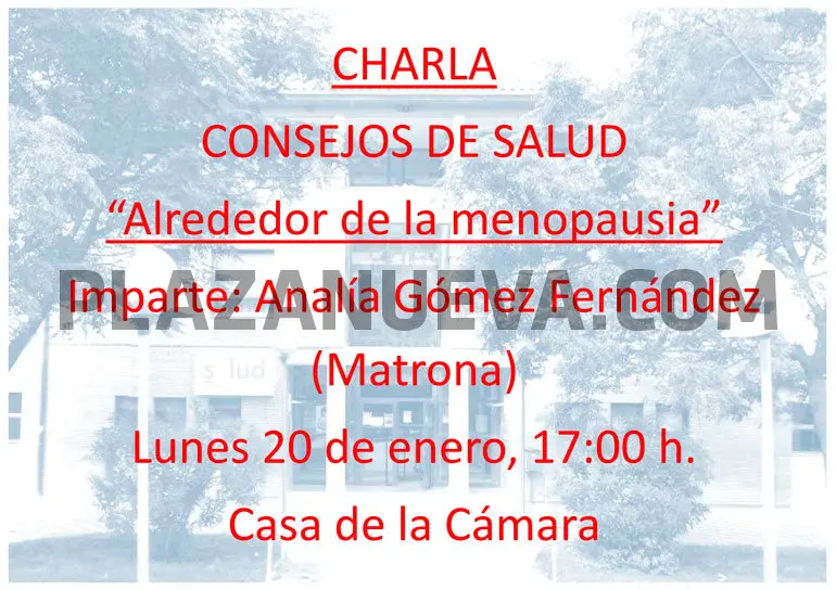 Charla en Tauste sobre consejos de salud &lsquo;Alrededor de la menopausia&rsquo;