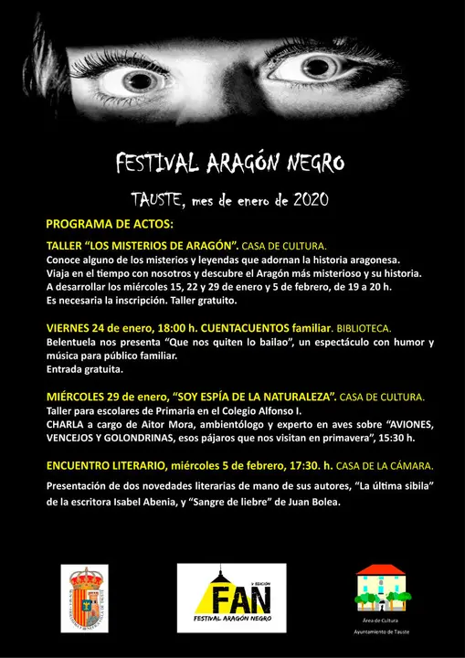 VI FAN Festival Arag&oacute;n Negro 2020 en Tauste