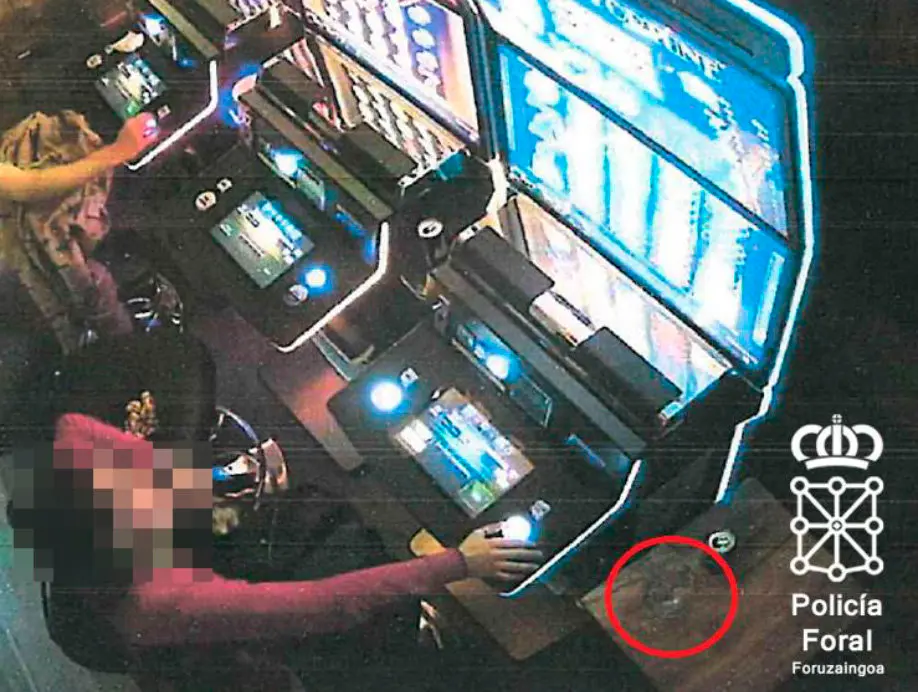 Momentos previos a que empezara a golpear la m&aacute;quina