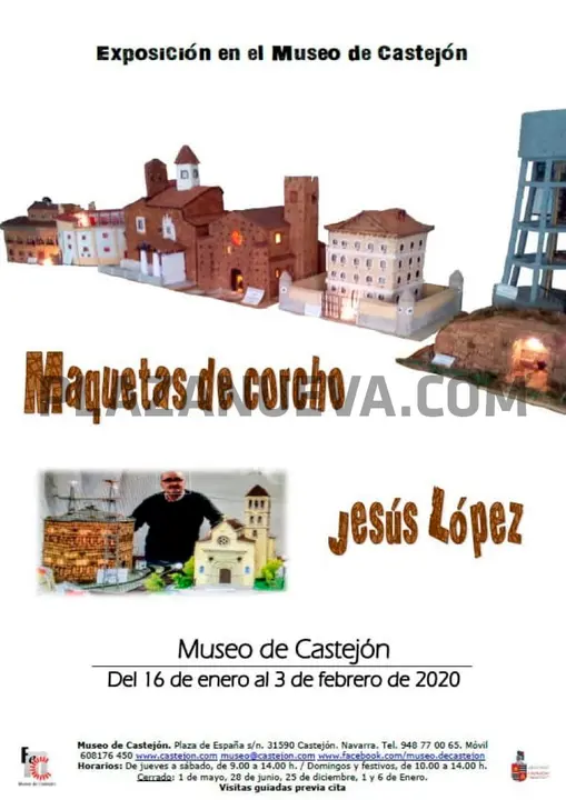 Exposici&oacute;n en Castej&oacute;n de maquetas de corcho de Jes&uacute;s L&oacute;pez