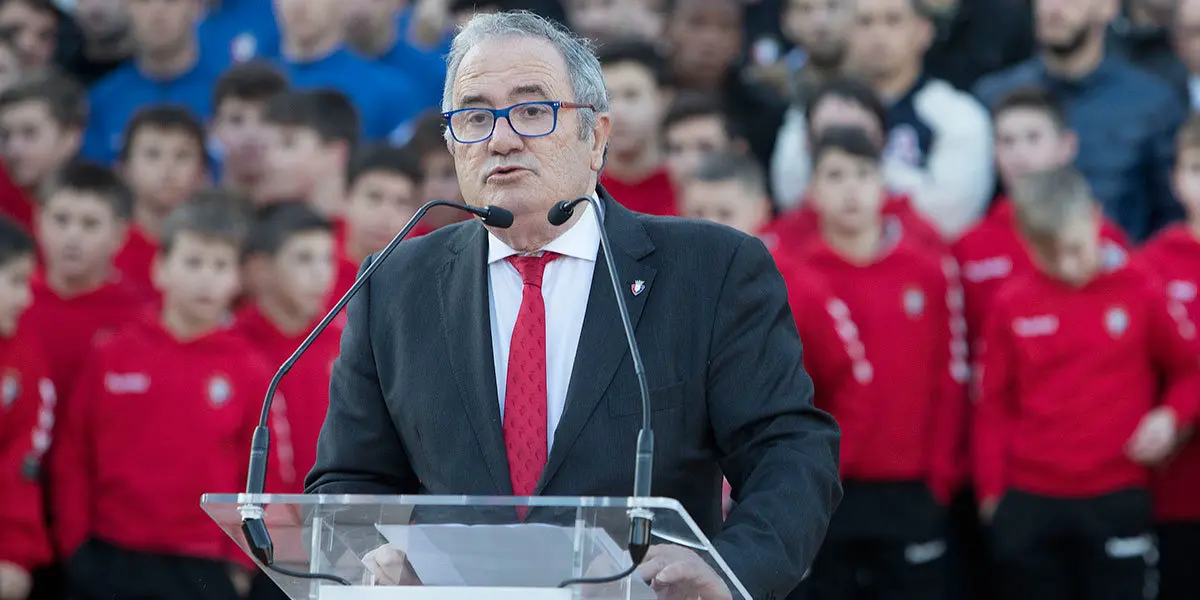 Luis Sabalza, presidente del Club Atl&eacute;tico Osasuna