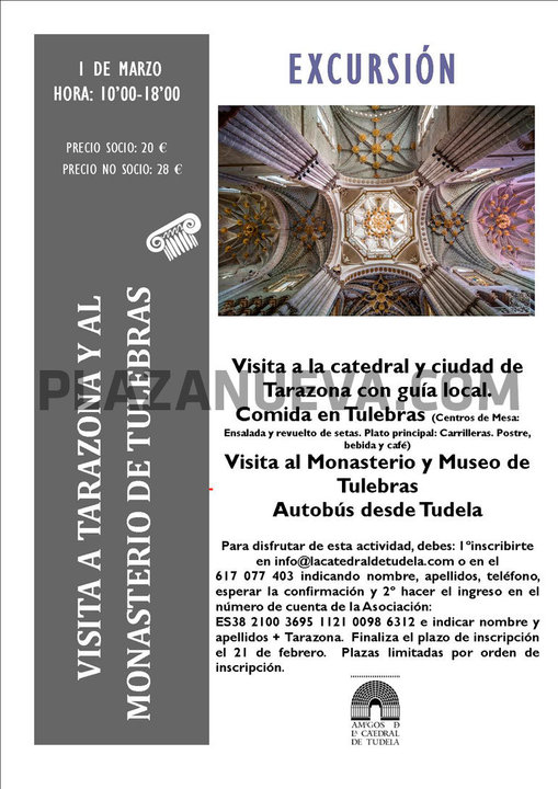 Visita de los Amigos de la Catedral de Tudela a Tarazona y al Monasterio de Tulebras