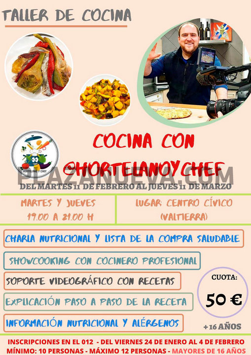 Taller de cocina en Valtierra con Javi Pérez ‘Hortelano y Chef’