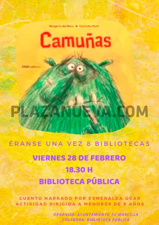 Cuentacuentos en Marcilla &lsquo;&Eacute;rase una vez 8 bibliotecas&rsquo; Camu&ntilde;as