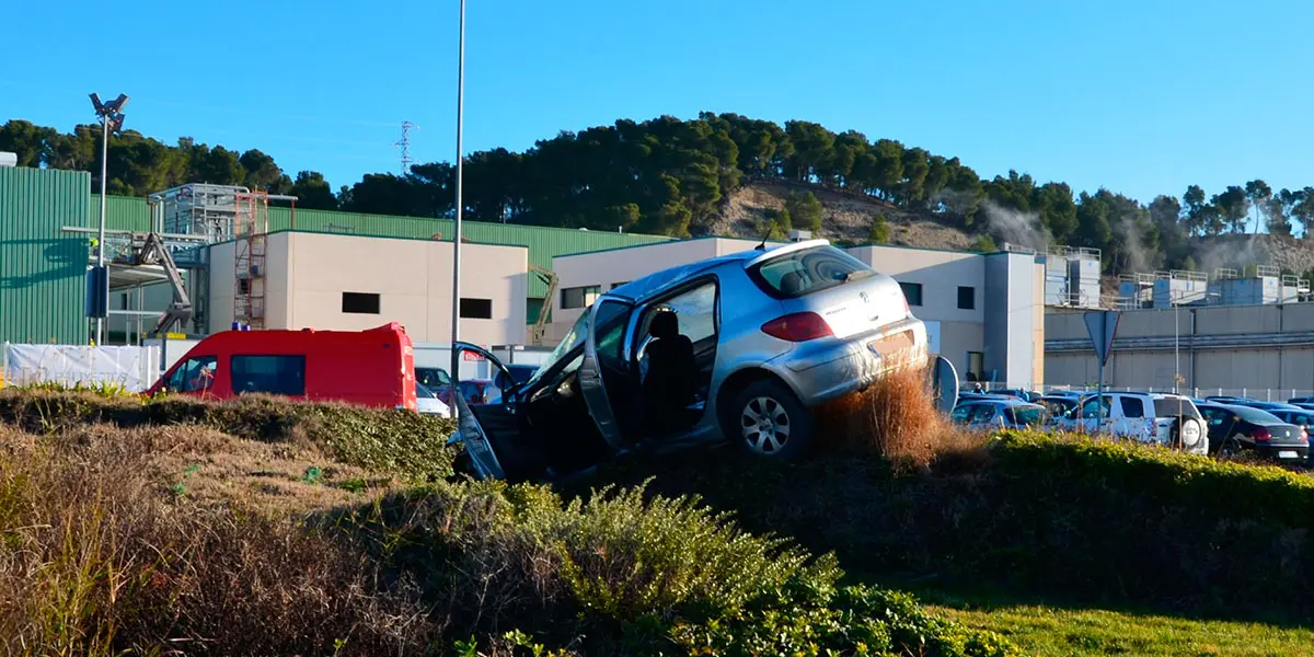 As&iacute; ha quedado el coche tras el accidente