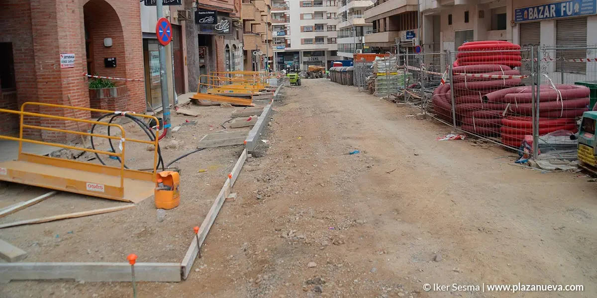 Obras en la calle Sarasate, Eza y Capuchinos6
