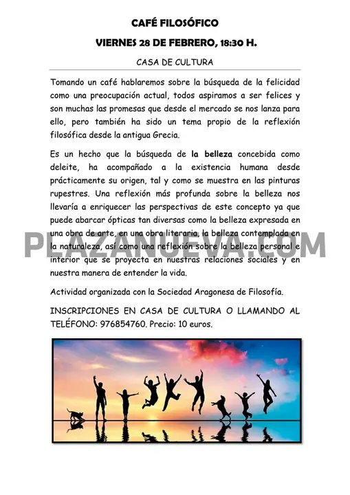 Caf&eacute; filos&oacute;fico en Tauste