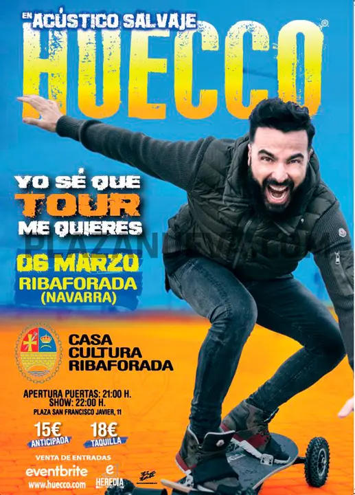 Concierto en Ribaforada &lsquo;Yo s&eacute; que me quieres tour&rsquo; de Huecco