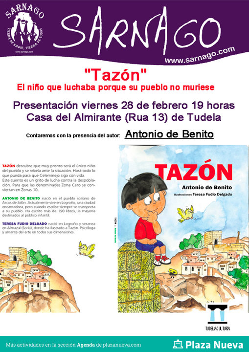 Presentación en Tudela del cuento infantil ‘Tazón’ del escritor soriano Antonio de Benito