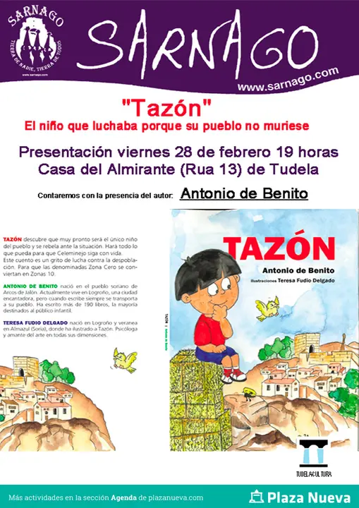 Presentaci&oacute;n en Tudela del cuento infantil &lsquo;Taz&oacute;n&rsquo; del escritor soriano Antonio de Benito