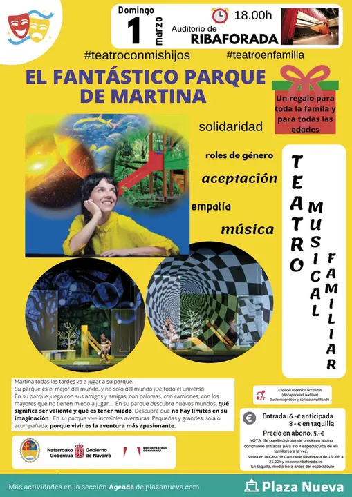 Teatro musical familiar en Ribaforada &lsquo;El fant&aacute;stico parque de martina&rsquo;