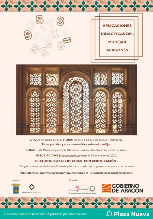 Taller pr&aacute;ctico en Tarazona &lsquo;Aplicaciones did&aacute;cticas del mud&eacute;jar aragon&eacute;s&rsquo;