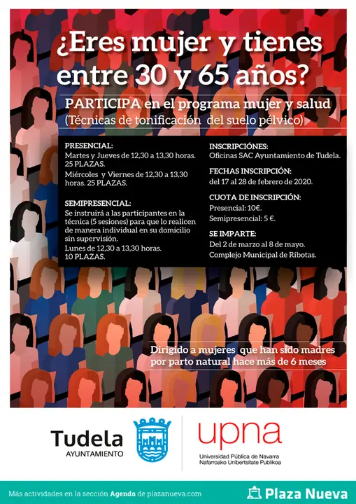 Programa &lsquo;Mujer y salud&rsquo; en Tudela T&eacute;cnicas de tonificaci&oacute;n del suelo p&eacute;lvico