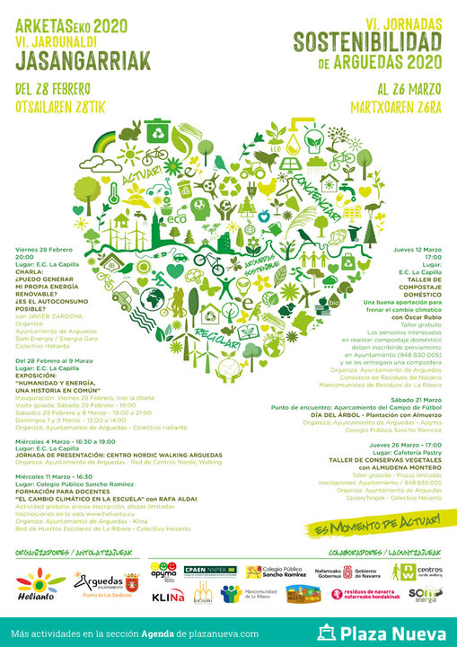VI Jornadas de sostenibilidad de Arguedas 2020