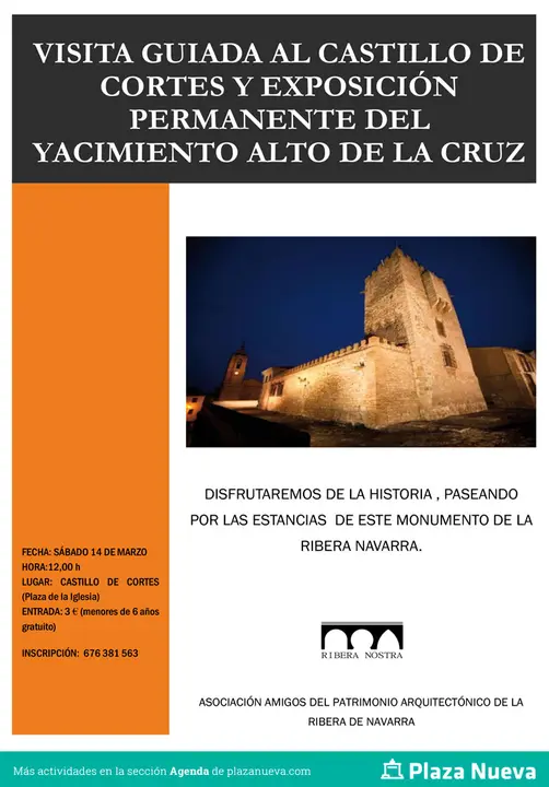 Visita guiada al castillo de Cortes y exposici&oacute;n permanente del Yacimiento Alto de la Cruz