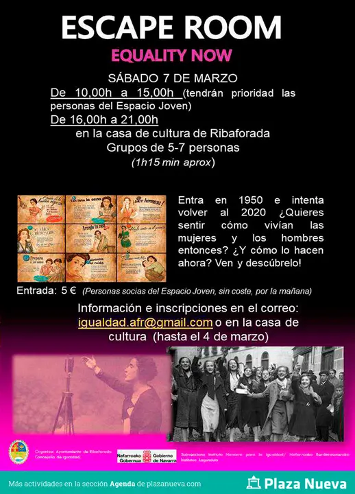 Escape Room en Ribaforada &lsquo;Equality Room&rsquo;
