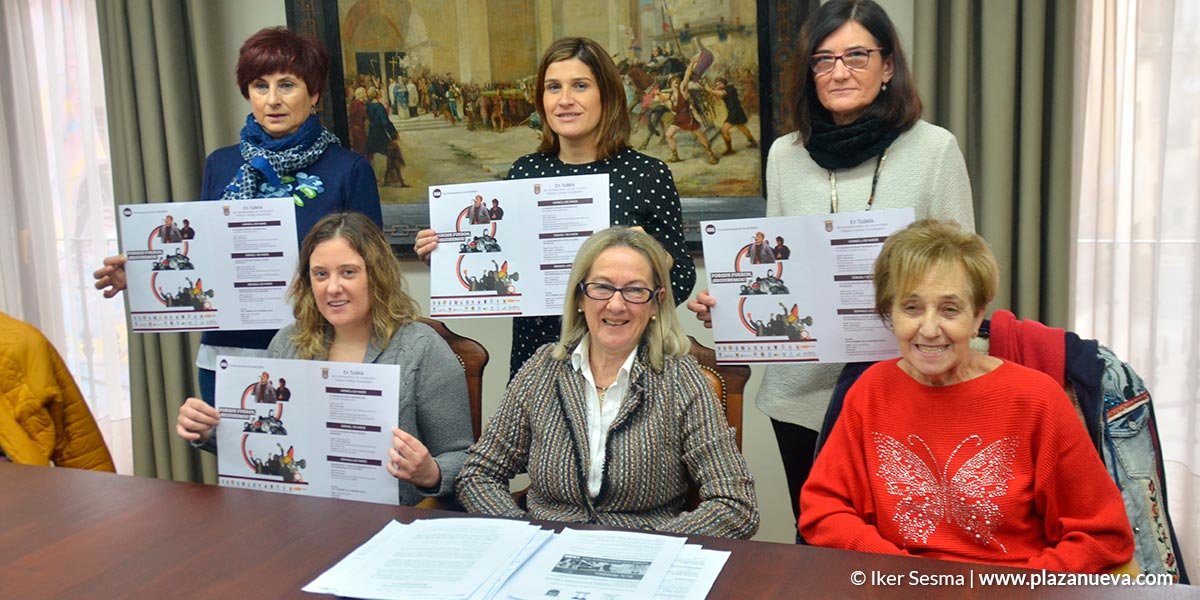 Presentación de los actos del 8M desde el Consejo de la Igualdad del Ayuntamiento de Tudela 2020