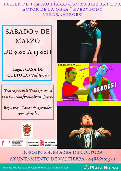 Taller de teatro en Valtierra impartido por Xavier Arteida