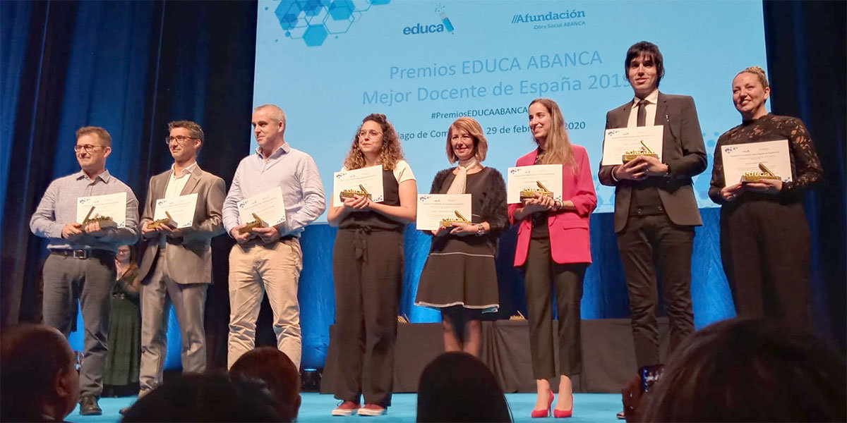 Pablo Ijalba en los premios a Mejor Profesor del Año