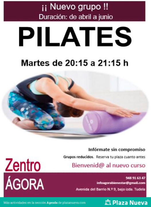 Curso de Pilates en Zentro Ágora Tudela