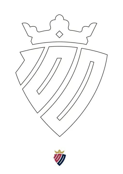 Escudo CA Osasuna centenario
