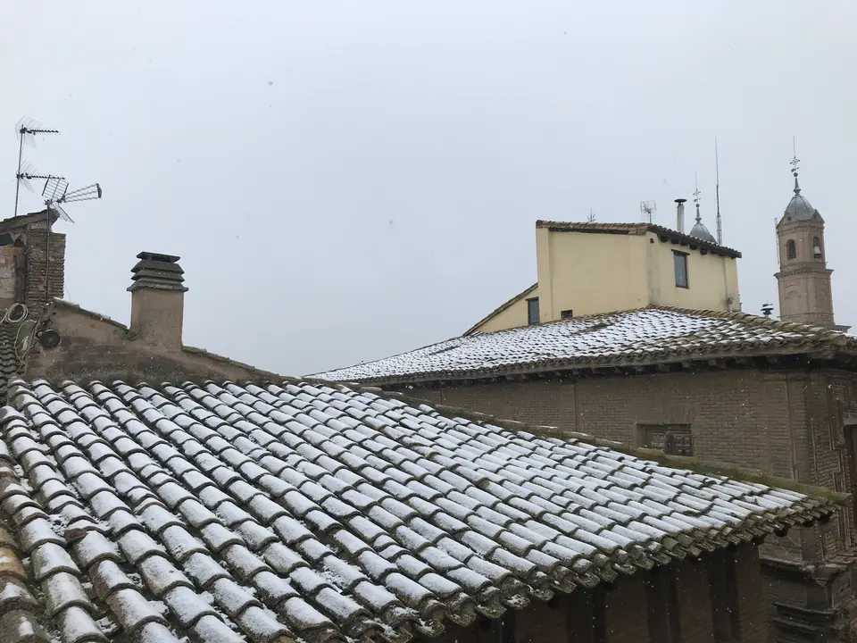 Nieve en Corella (Iker Sesma)