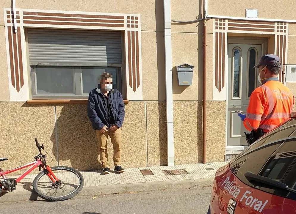 Momento de la denuncia en Castej&oacute;n