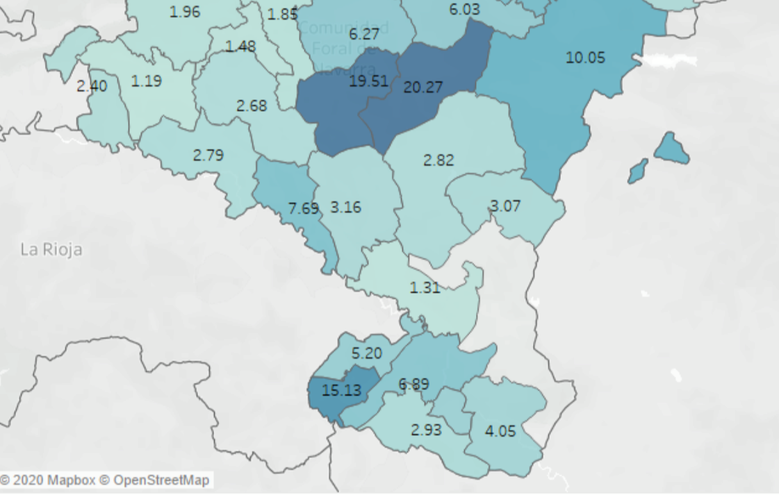 Datos en Navarra a 16 de abril