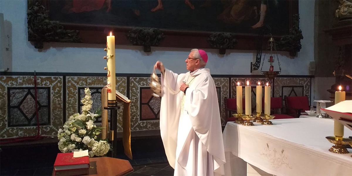 El Obispo de Tarazona Eusebio Hernández Sola en la homilía del Domingo de Misericordia