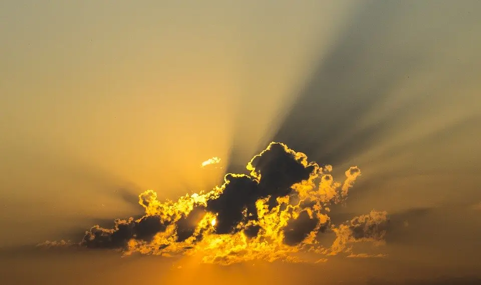cielo nubes atardecer