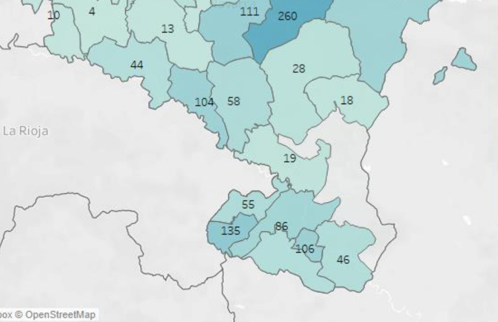 Datos de la Ribera a 27 de abril