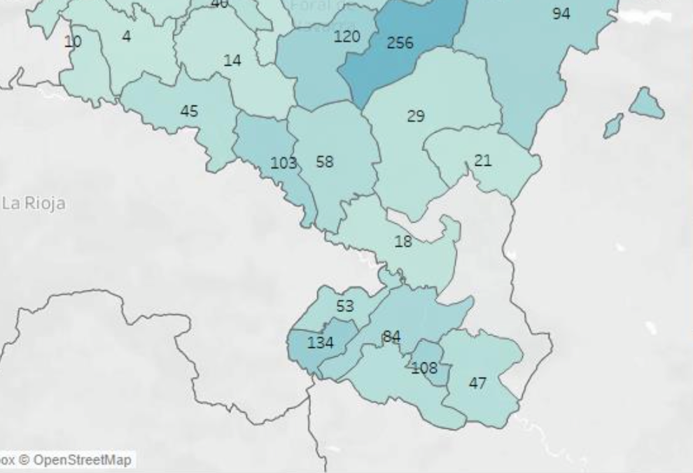Datos en la Ribera a 28 de abril