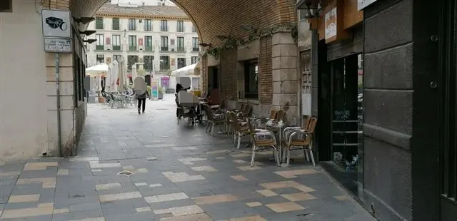 Terrazas colocadas en Tudela durante el coronavirus 2