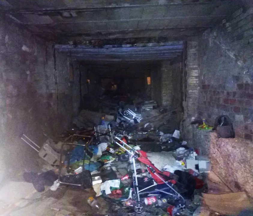 As&iacute; ha quedado el interior del lugar tras el incendio