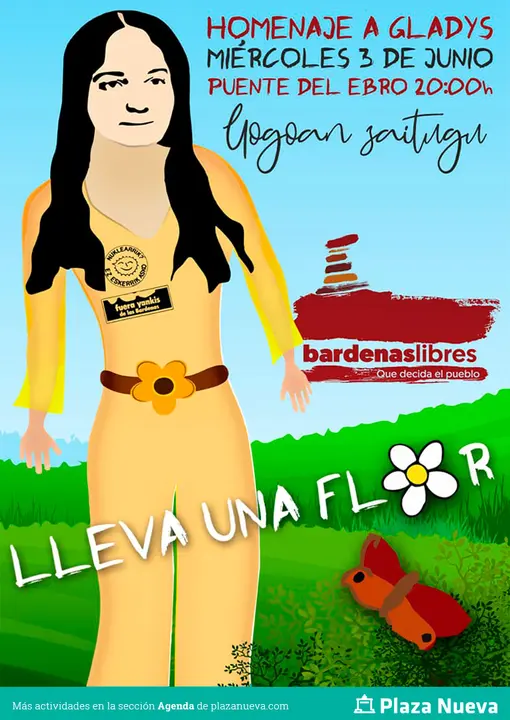 Concentraci&oacute;n en Tudela &lsquo;Bardenas Libres&rsquo; (41 Homenaje a Gladys)