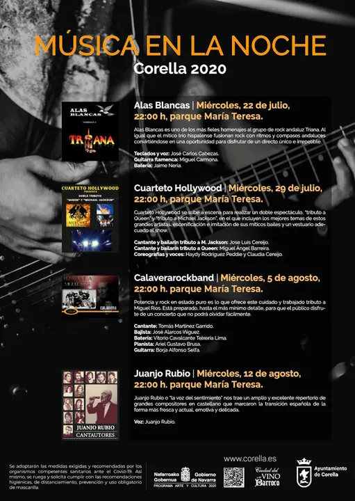 M&uacute;sica en la noche 2020 en Corella