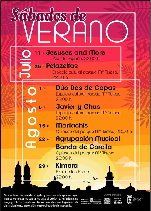 S&aacute;bados de verano 2020 en Corella