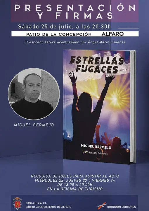 Presentaci&oacute;n en Alfaro del libro &lsquo;Estrellas fugaces&rsquo; de Miguel Bermejo