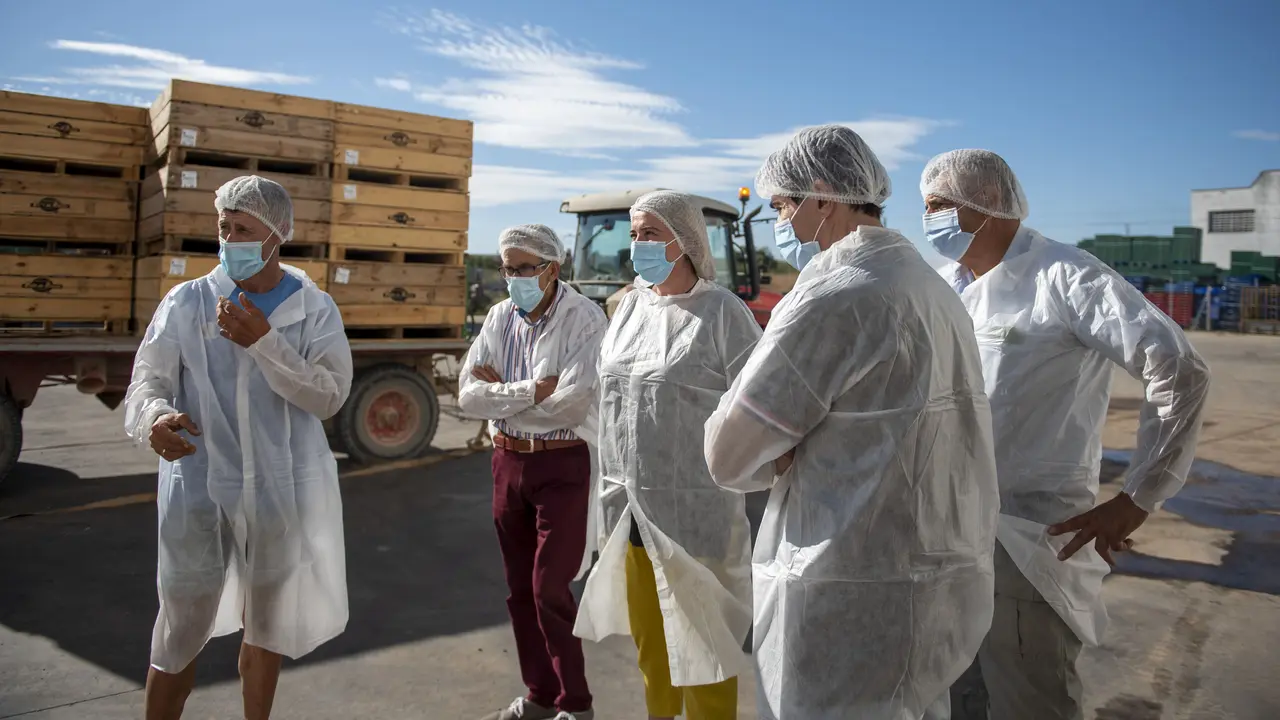 Eva Hita en su visita a SAT Valle de Rinc&oacute;n