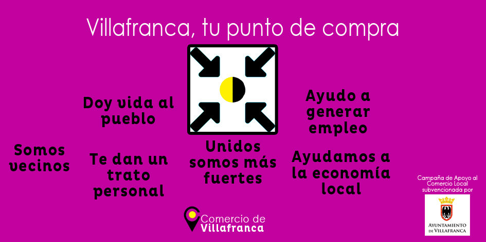 Cartel de la campaña 'Villaranca, tu punto de compra'