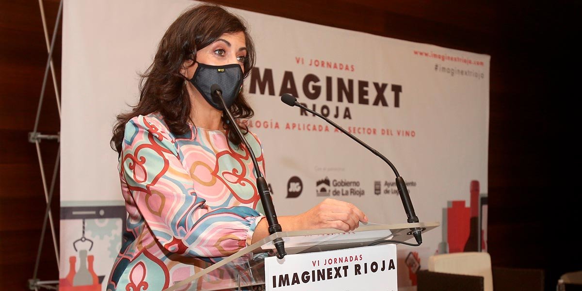 La presidenta del Gobierno de La Rioja, Concha Andreu en la clausura de las VI Jornadas Imaginext Rioja