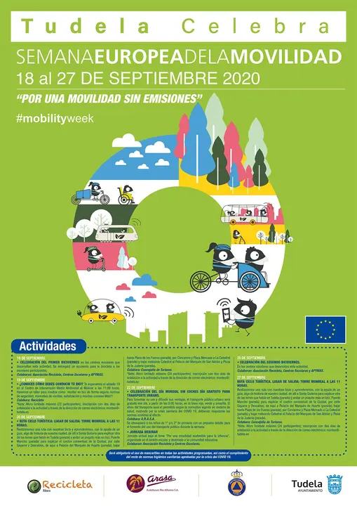 Semana Europea de la Movilidad 2020 en Tudela &lsquo;Por una movilidad sin emisiones&rsquo;
